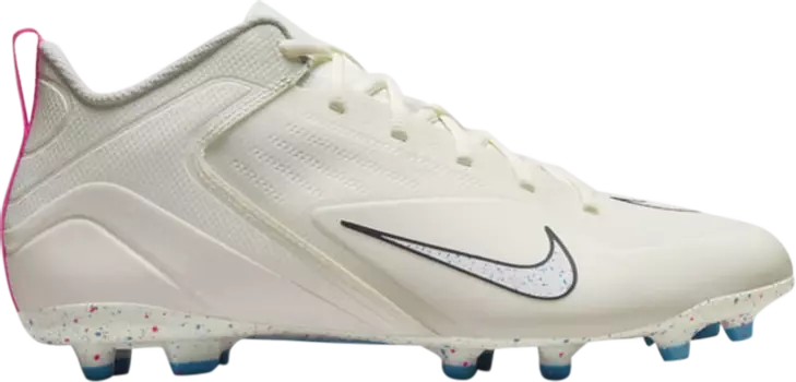 Бутсы Nike Alpha Huarache 8 Varsity 'Sail Hyper Pink Speckled', белый