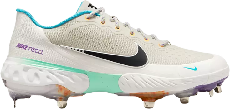 Бутсы Nike Alpha Huarache Elite 3 Low 'Light Bone Wild Berry', кремовый
