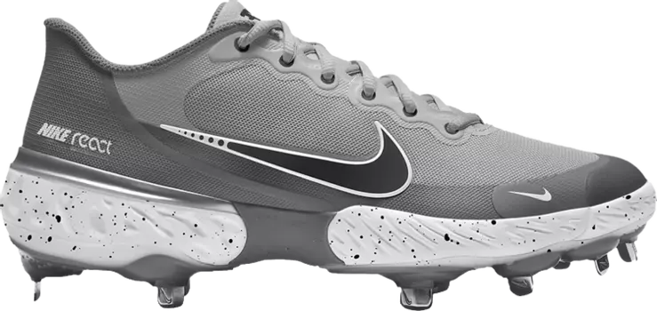 Бутсы Nike Alpha Huarache Elite 3 Low 'Light Smoke Grey', серый