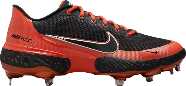 Бутсы Nike Alpha Huarache Elite 3 Low 'Team Orange Black', оранжевый