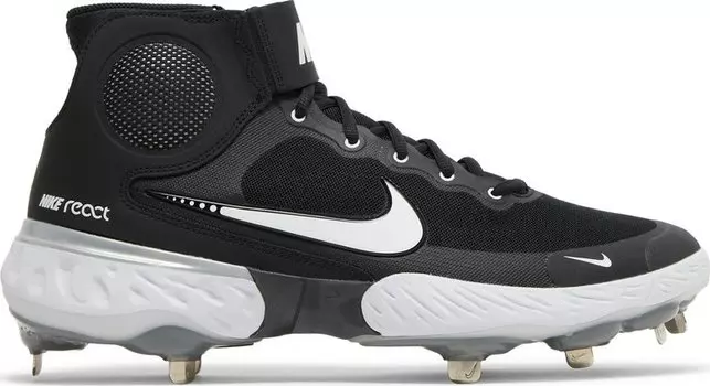 Бутсы Nike Alpha Huarache Elite 3 Mid 'Black Light Smoke Grey', черный