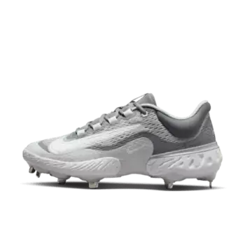 Бутсы Nike Alpha Huarache Elite 4 Low, цвет Wolf Grey/Cool Grey/Pure Platinum/White
