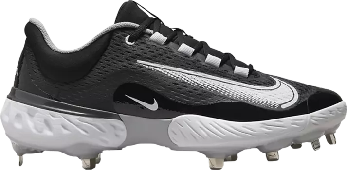 Бутсы Nike Alpha Huarache Elite 4 Low 'Black Dark Smoke Grey', черный