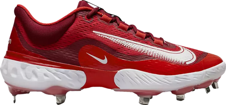 Бутсы Nike Alpha Huarache Elite 4 Low 'University Red', красный