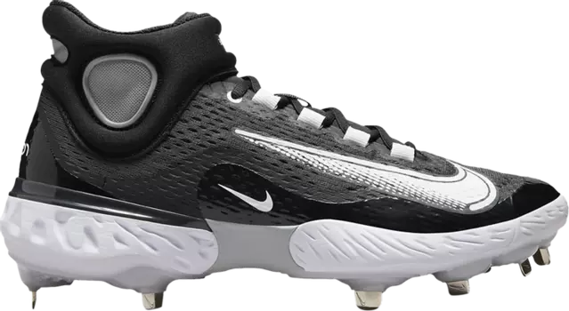 Бутсы Nike Alpha Huarache Elite 4 Mid 'Black Dark Smoke Grey', черный