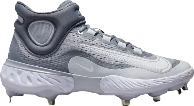 Бутсы Nike Alpha Huarache Elite 4 Mid 'Wolf Grey White', серый