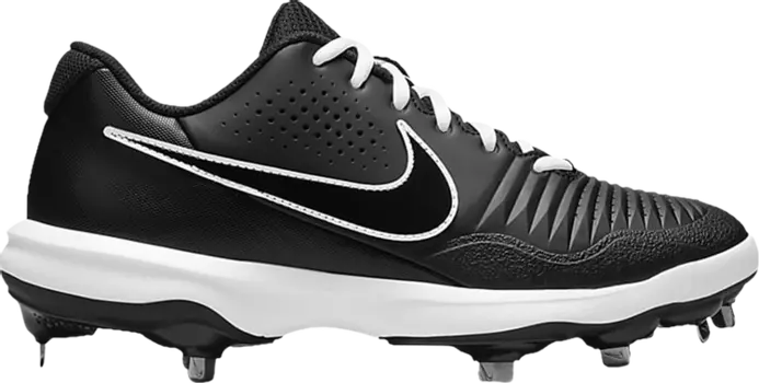 Бутсы Nike Alpha Huarache Varsity 3 Low 'Black White', черный
