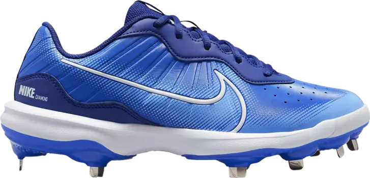 Бутсы Nike Alpha Huarache Varsity 4 Low 'Hyper Royal', черный