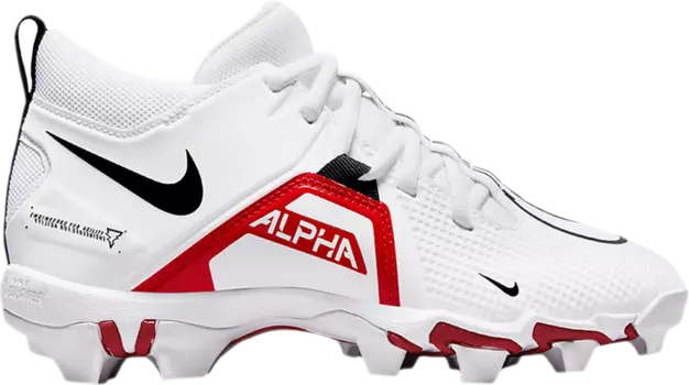 Бутсы Nike Alpha Menace 3 Shark GS 'White University Red', белый