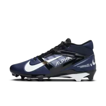 Бутсы Nike Alpha Menace 4 Pro Football Cleats, цвет Midnight Navy/Metallic Silver/Obsidian/White