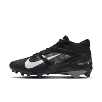 Бутсы Nike Alpha Menace 4 Pro Football Cleats, цвет Black/Light Smoke Grey/White