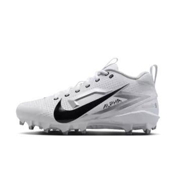 Бутсы Nike Alpha Menace 4 Varsity Football Cleats, цвет White/Metallic Silver/Photon Dust/Black