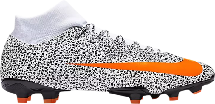 Бутсы Nike CR7 x Mercurial Superfly 7 Academy MG 'Safari', белый