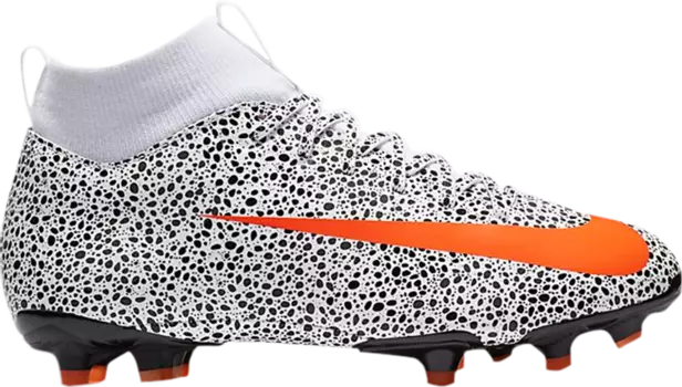 Бутсы Nike CR7 x Mercurial Superfly 7 Academy MG GS 'Safari', оранжевый