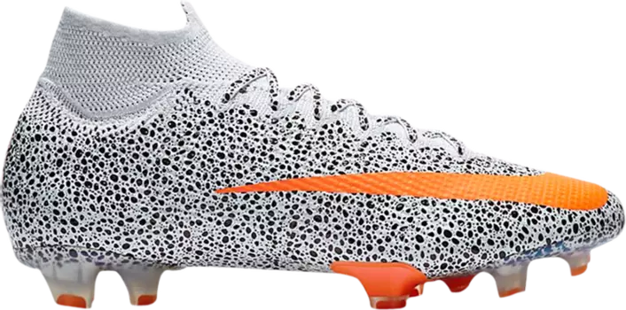 Бутсы Nike CR7 x Mercurial Superfly 7 Elite FG 'Safari', белый