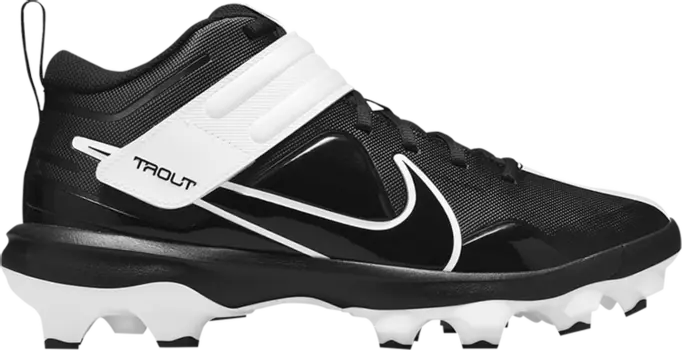 Бутсы Nike Force Trout 7 Pro MCS Black White, бело-черный