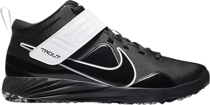 Бутсы Nike Force Trout 7 Turf GS 'Black Dynamic Turquoise', черный