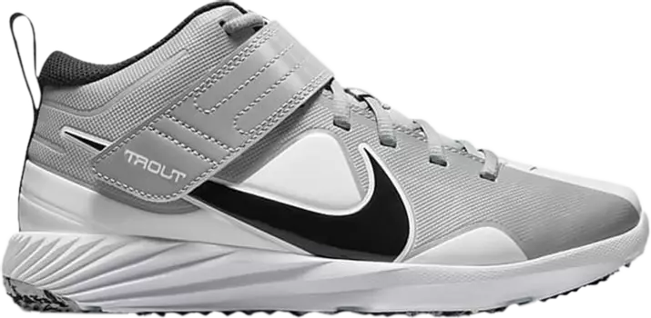 Бутсы Nike Force Trout 7 Turf GS 'Light Smoke Grey Dynamic Turquoise', серый