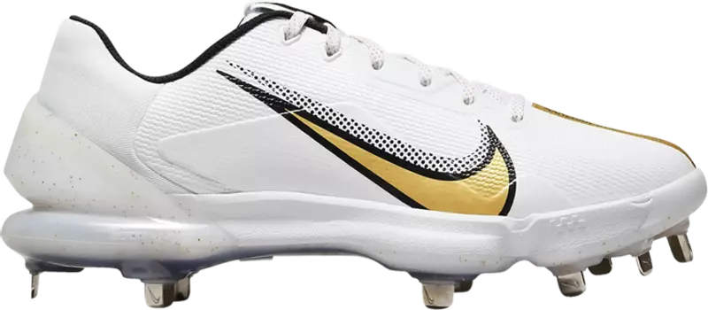 Бутсы Nike Force Zoom Trout 7 Pro 'White Metallic Gold', белый