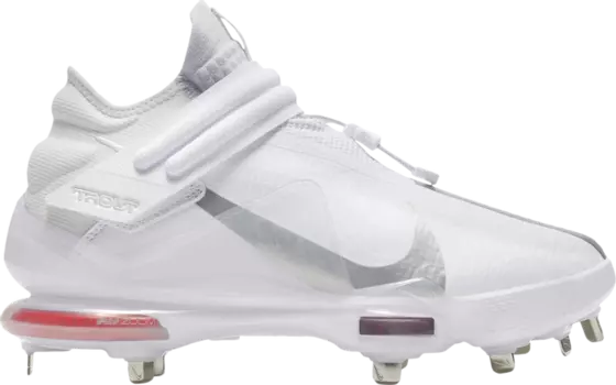 Бутсы Nike Force Zoom Trout 7 Pro Mid 'White Metallic Silver', белый
