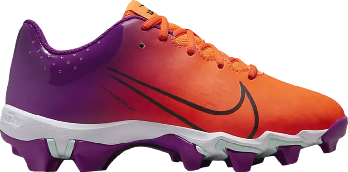 Бутсы Nike Hyperdiamond 4 Keystone GG 'Total Orange Vivid Purple', оранжевый