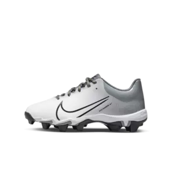 Бутсы Nike Hyperdiamond 4 Keystone GG, цвет Cool Grey/White/Volt/Black