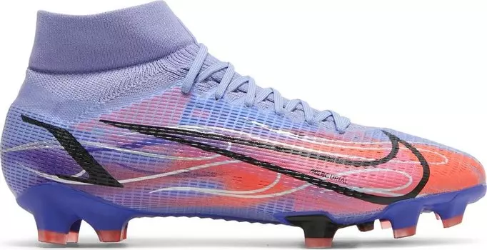 Бутсы Nike Kylian Mbapp x Mercurial Superfly 8 Pro FG 'Flames', фиолетовый