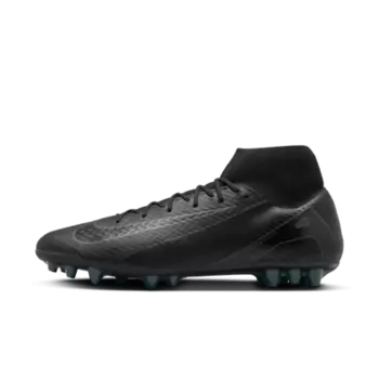 Бутсы Nike Mercurial Superfly 10 Academy AG High-Top Soccer Cleats, цвет Black/Deep Jungle/Black