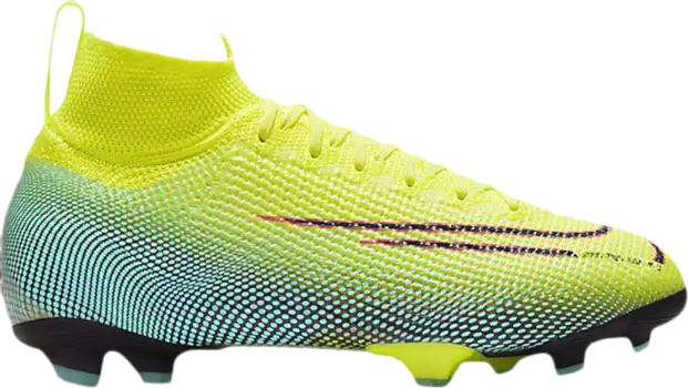 Бутсы Nike Mercurial Superfly 7 Elite MDS FG GS 'Lemon Venom Aurora', желтый