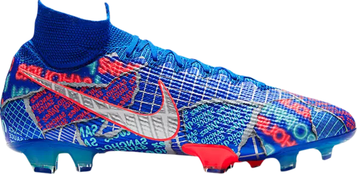 Бутсы Nike Mercurial Superfly 7 Elite SE FG 'Jadon Sancho', синий
