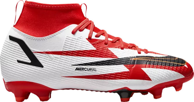 Бутсы Nike Mercurial Superfly 8 Academy CR7 MG GS 'Chile Red', красный