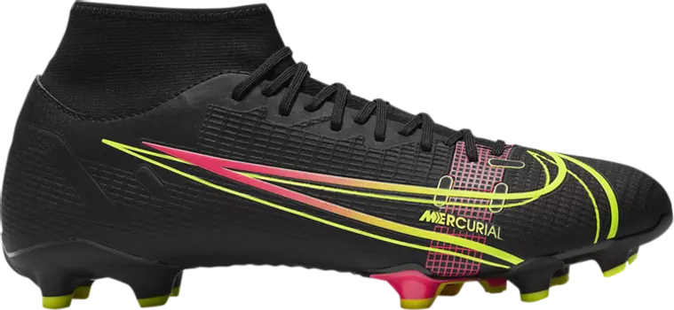 Бутсы Nike Mercurial Superfly 8 Academy MG 'Black Cyber', черный