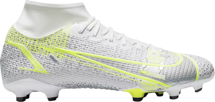 Бутсы Nike Mercurial Superfly 8 Academy MG 'Metallic Silver Volt', белый