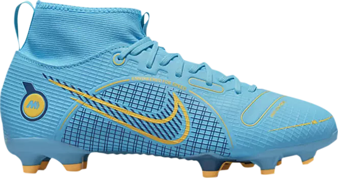 Бутсы Nike Mercurial Superfly 8 Academy MG GS 'Chlorine Blue', синий