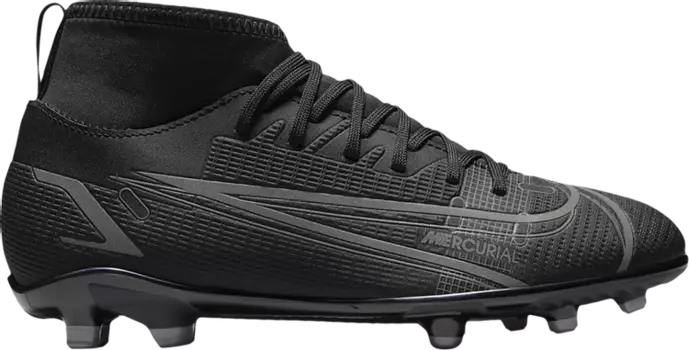Бутсы Nike Mercurial Superfly 8 Club MG GS 'Black Iron Grey', черный