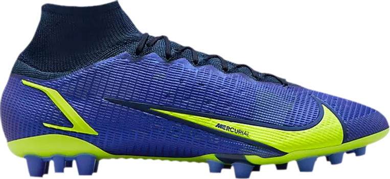 Бутсы Nike Mercurial Superfly 8 Elite AG 'Recharge Pack', синий