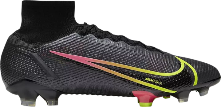Бутсы Nike Mercurial Superfly 8 Elite FG 'Black Cyber', черный
