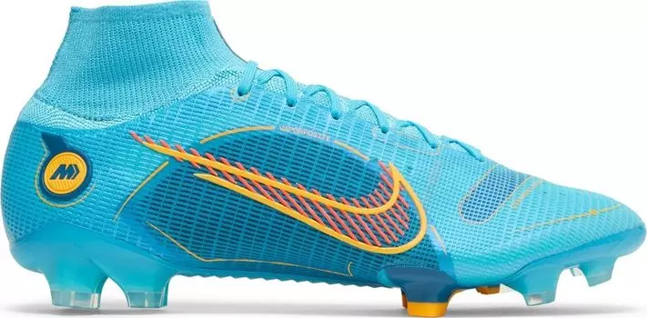 Бутсы Nike Mercurial Superfly 8 Elite FG 'Chlorine Blue Laser Orange', синий
