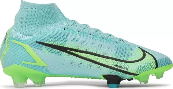 Бутсы Nike Mercurial Superfly 8 Elite FG 'Dynamic Turquoise Lime Glow', синий