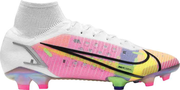 Бутсы Nike Mercurial Superfly 8 Elite FG 'White Dark Raisin', белый