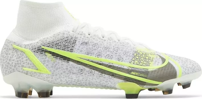 Бутсы Nike Mercurial Superfly 8 Elite FG 'White Volt', белый