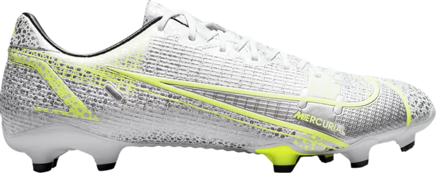 Бутсы Nike Mercurial Vapor 14 Academy FG MG 'Metallic Silver Volt', белый
