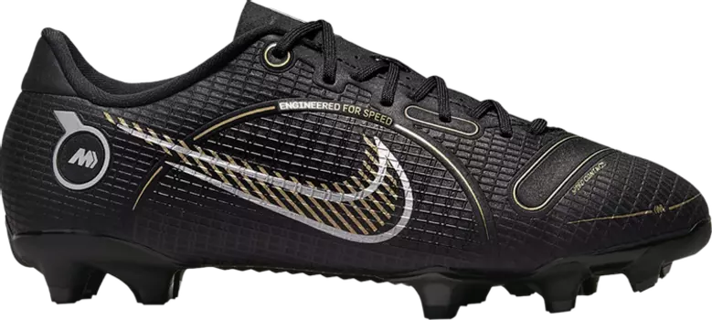 Бутсы Nike Mercurial Vapor 14 Academy MG GS 'Black Metallic Gold', черный