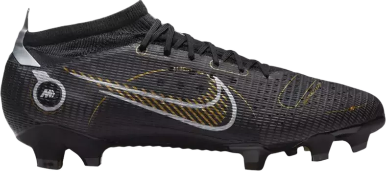 Бутсы Nike Mercurial Vapor 14 Pro FG 'Black Metallic Gold', черный