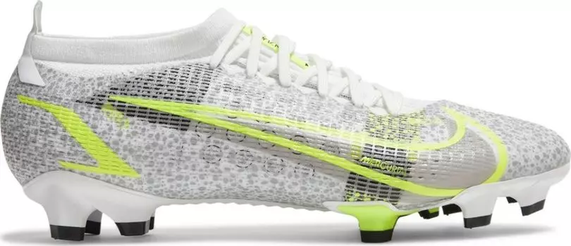 Бутсы Nike Mercurial Vapor 14 Pro FG 'Metallic Silver Volt', белый