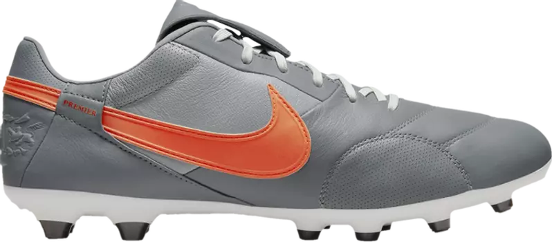 Бутсы Nike Nike Premier 3 FG 'Smoke Grey Safety Orange', серый