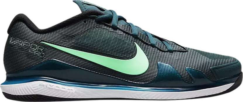 Бутсы Nike NikeCourt Air Zoom Vapor Pro 'Dark Teal Green', бирюзовый