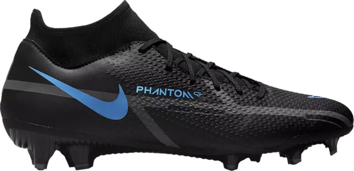 Бутсы Nike Phantom GT2 Academy DF MG 'Black Iron Grey', черный