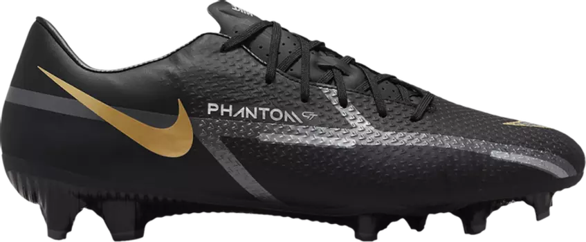 Бутсы Nike Phantom GT2 Academy MG 'Black Metallic Gold', черный