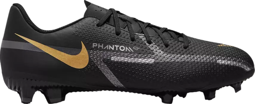 Бутсы Nike Phantom GT2 Academy MG GS 'Black Metallic Gold', черный